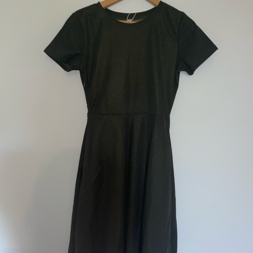 Olive green dress